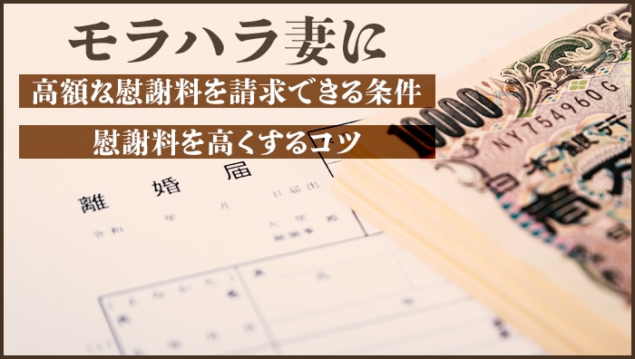 モラハラ妻に高額な慰謝料を請求できる条件と慰謝料を高くするコツ