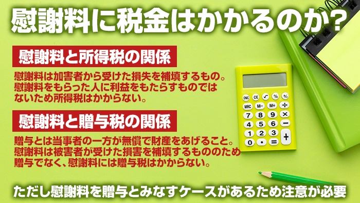 慰謝料に税金はかかるのか？